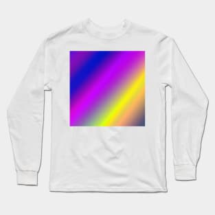 yellow purple blue abstract texture Long Sleeve T-Shirt